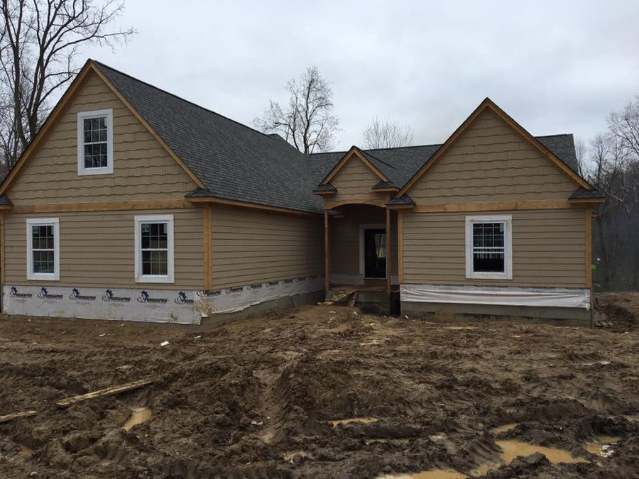 Completed new construction home built by McNeill Construction LLC in Fenton, Michigan